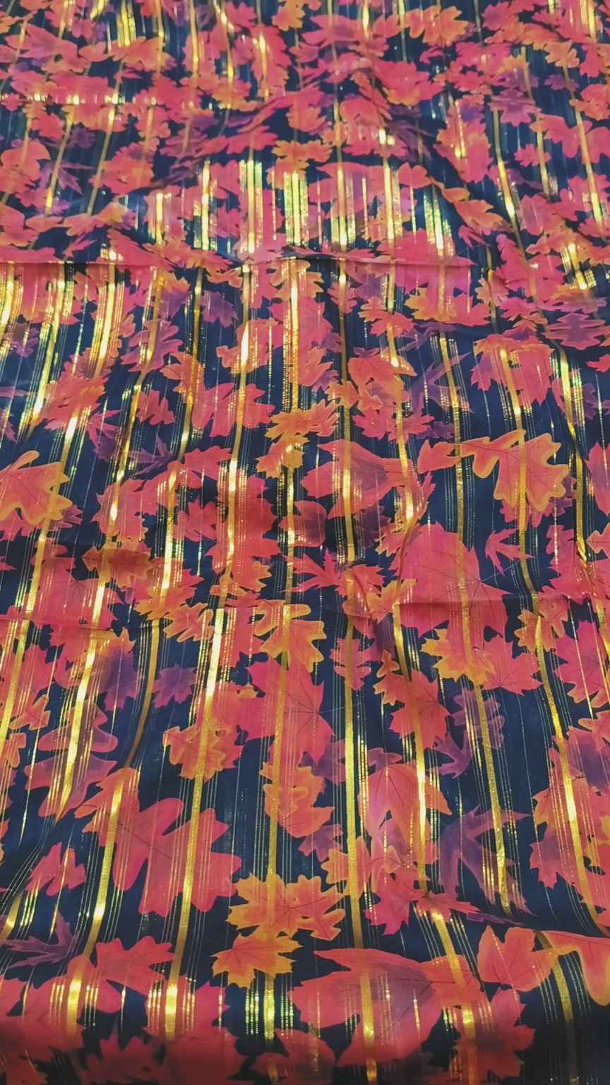 M-323  New arrivals Imported Digital Double Gold Zaree Line Pure Summer ⛱️ Lawn Same print Shirt & Truzer 2pc