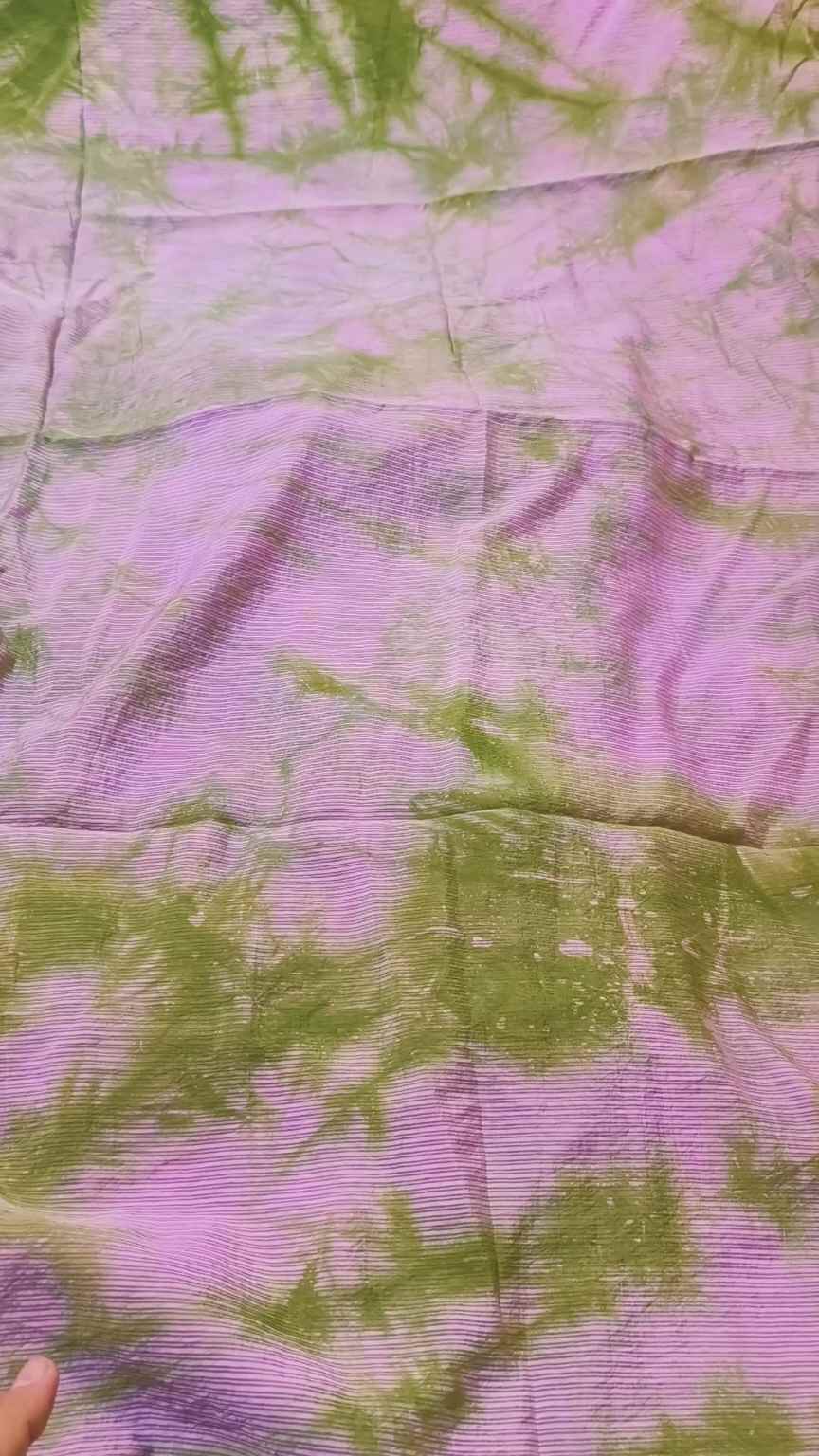 🥳 Sale Sale M-357  Imported Digital Tie&Dye Self Silky Lawn Same print Shirt & Truzer 2pc