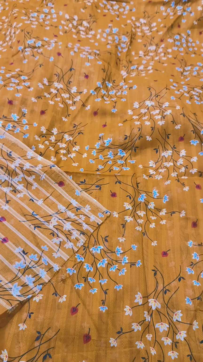 M-354  Imported Neno chickenKari Dorria Pure Summer ⛱️ Lawn Same print Shirt & Truzer 2pc