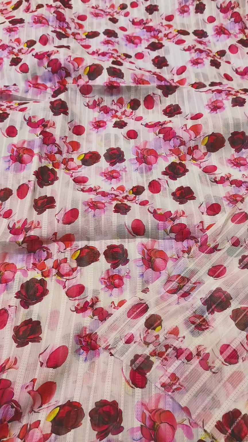 M-352   Imported Neno chickenKari Dorria Pure Summer ⛱️ Lawn Same print Shirt & Truzer 2pc