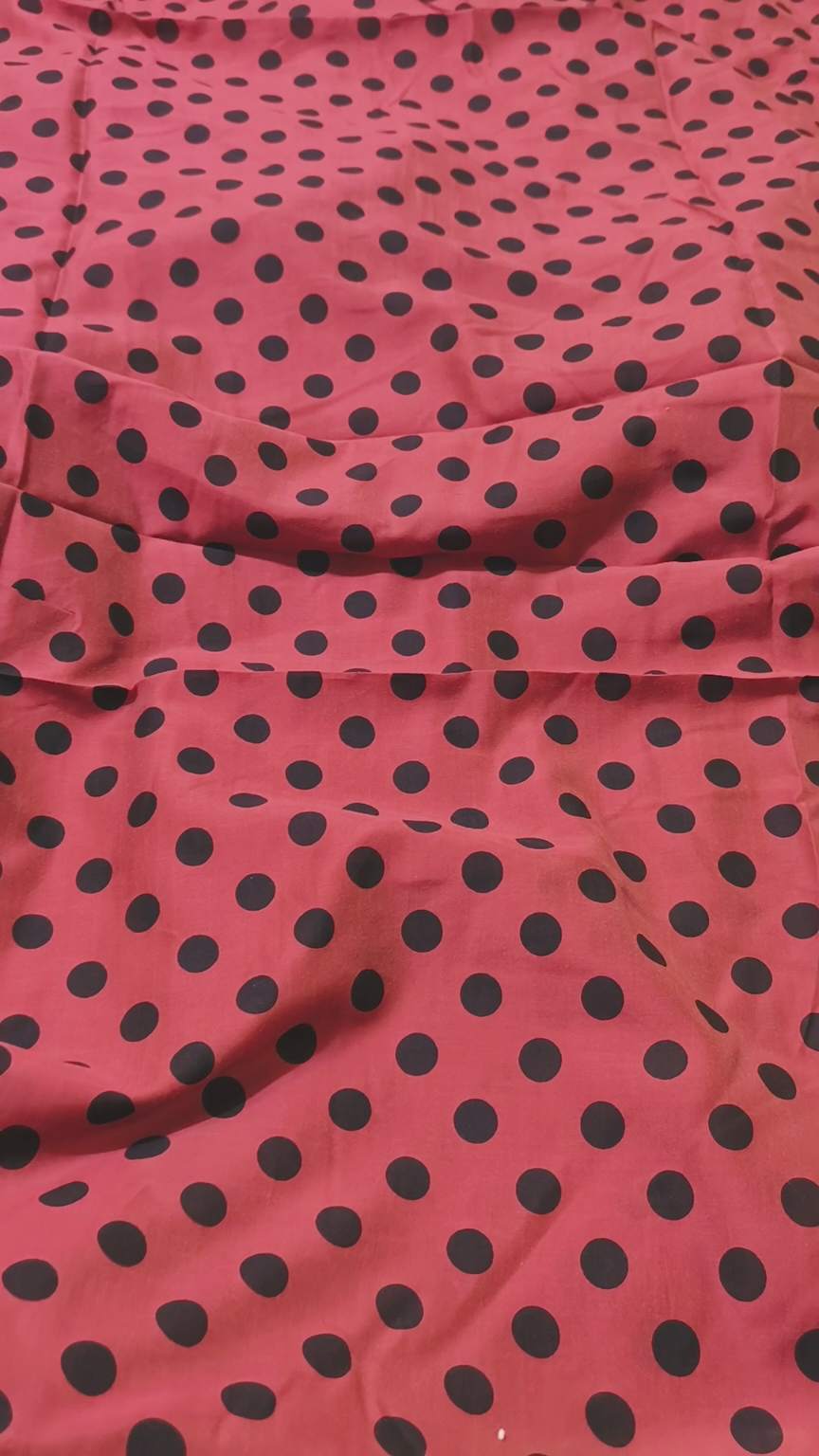 M-377  Imported Polka design In Silky Summer. Lawn Same print Shirt & Truzer 2pc