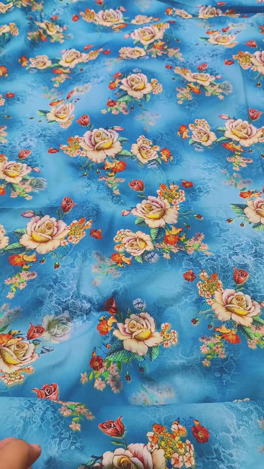 M-472  Imported 3-D Pure Summer ⛱️ Lawn Same print Shirt & Trzer 2pc