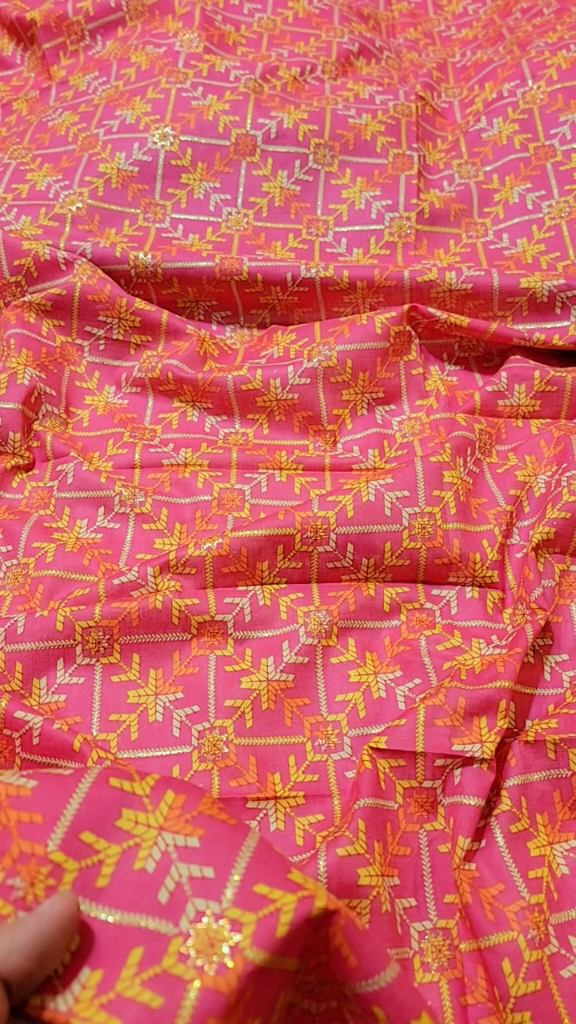M-443   Imported Digital Giliter Pure Summer ⛱️ Lawn Same print Shirt & Truzer 2pc