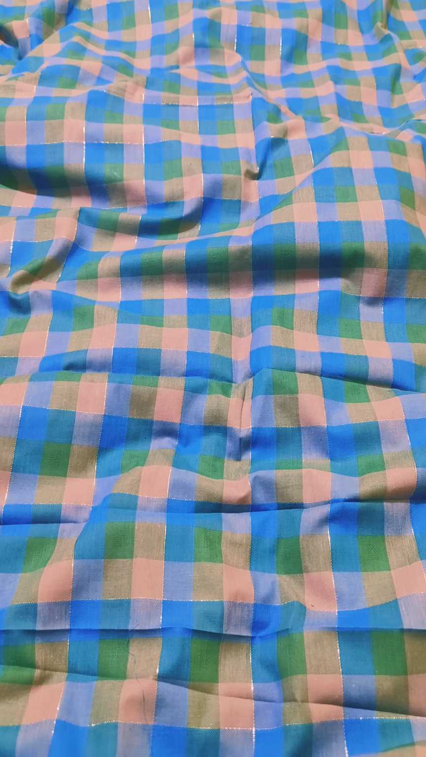 🥳 Sale Sale M-496  Imported Checkbase design Zaree Dorria Summer ⛱️ Lawn Same print Shirt & Truzer 2pc