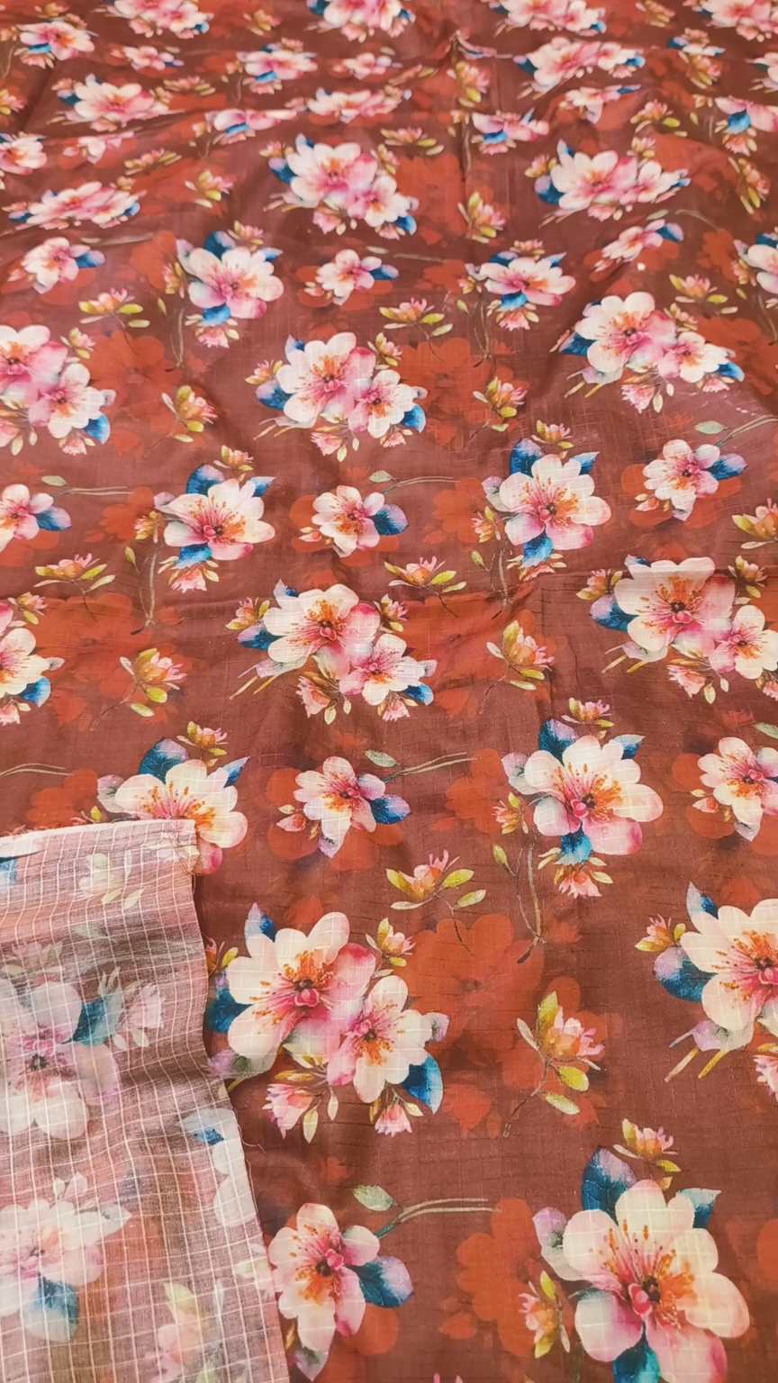 M-536   Imported Digital Check Base Dorria Pure Summer ⛱️ Lawn Same print Shirt & Truzer 2pc -