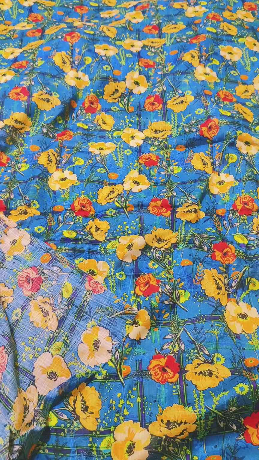 M-532   Imported Digital Check Base Dorria Pure Summer ⛱️ Lawn Same print Shirt & Truzer 2pc -
