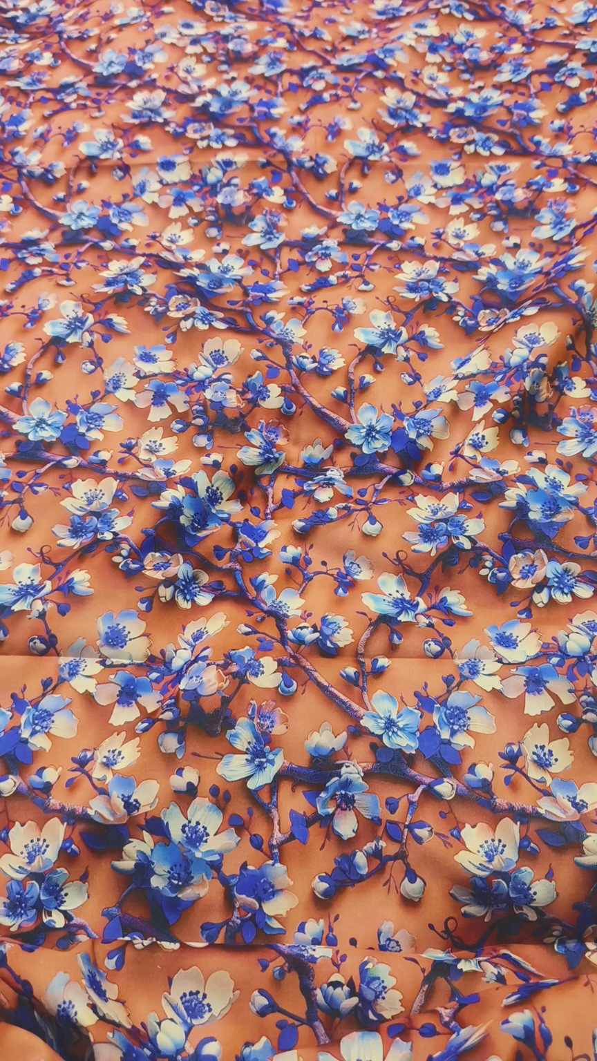 M-595  Imported 3-D Pure Summer ⛱️ Lawn Same print Shirt & Trzer 2pc