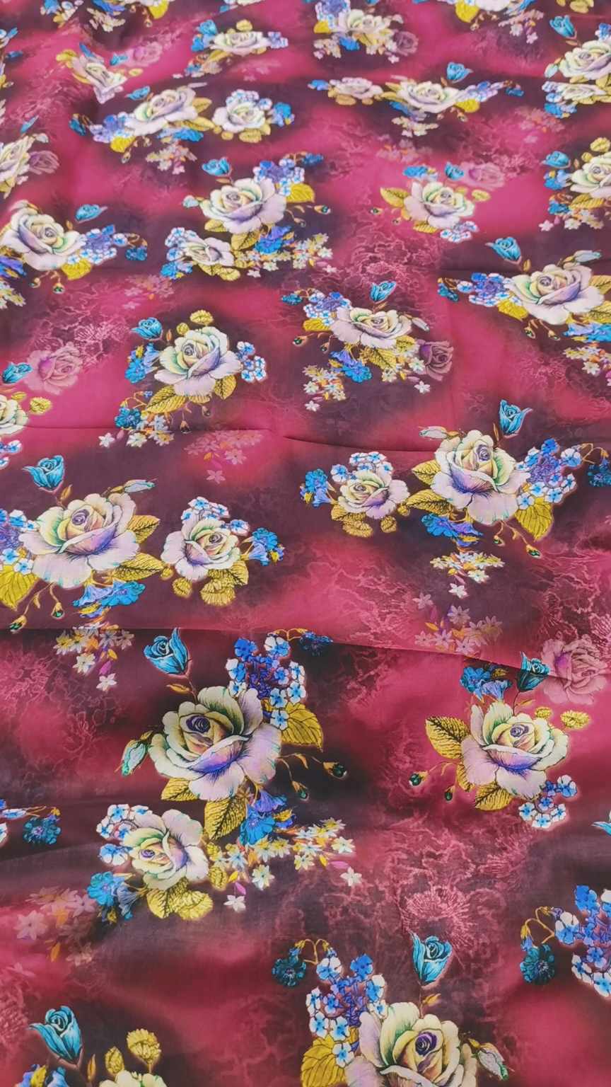 M-594  Imported 3-D Pure Summer ⛱️ Lawn Same print Shirt & Trzer 2pc