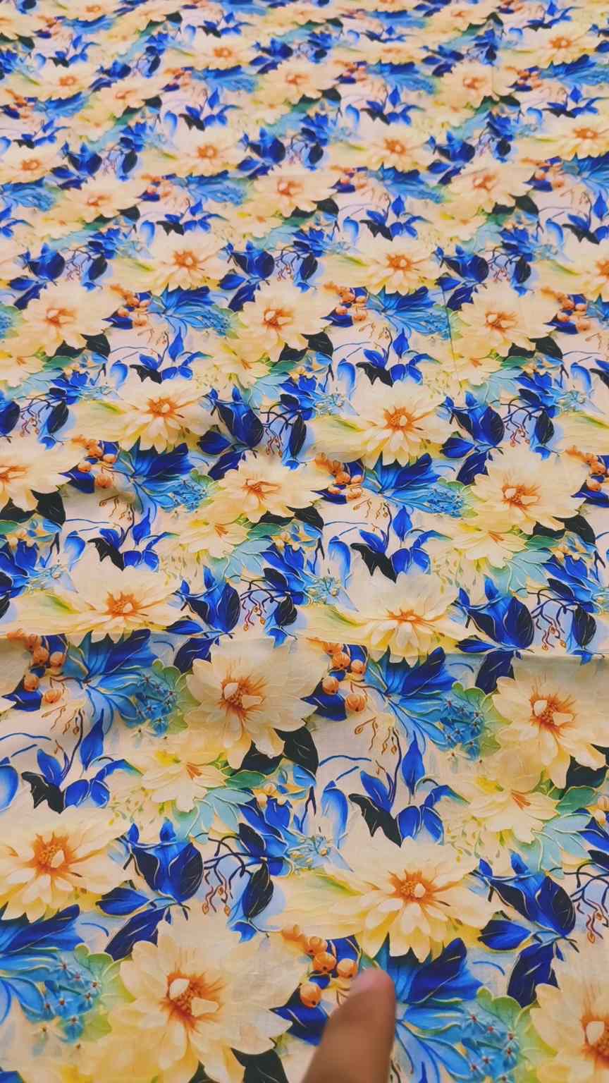 M-592  Imported 3-D Pure Summer ⛱️ Lawn Same print Shirt & Trzer 2pc