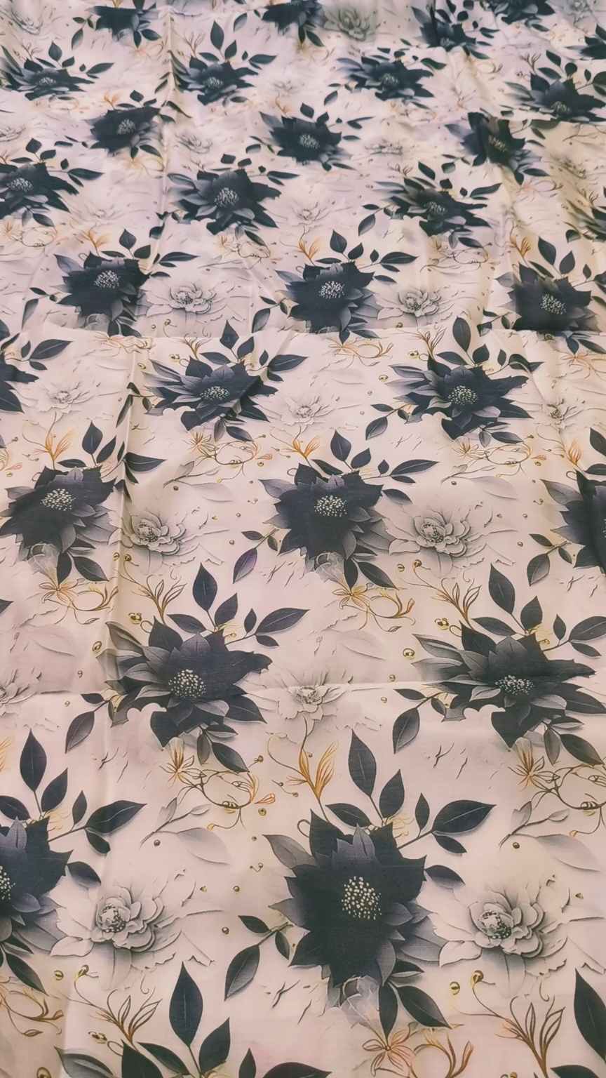 M-658  Imported 3-D luxury Silk Lawn Same print Shirt & Truzer 2pc