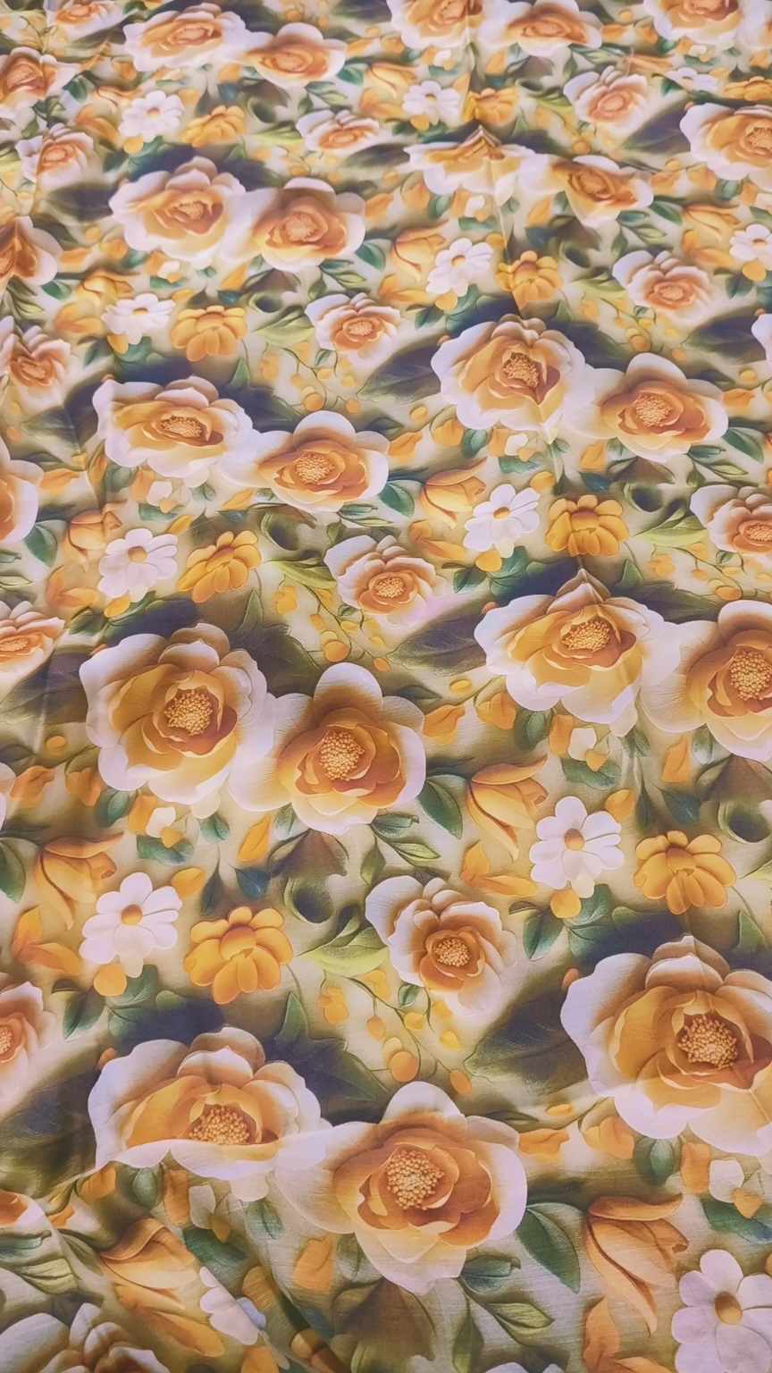 M-657  Imported 3-D luxury Silk Lawn Same print Shirt & Truzer 2pc