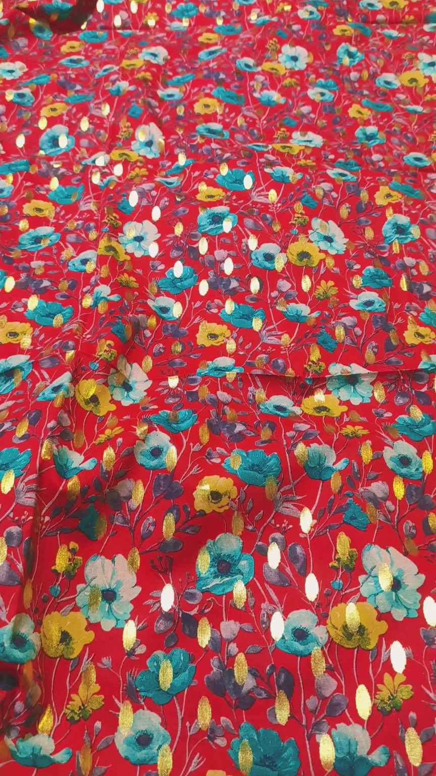 M-654 Imported Luxury Digital Bunch Zaree Pure Summer ⛱️ Lawn Same print Shirt & Truzer 2pc