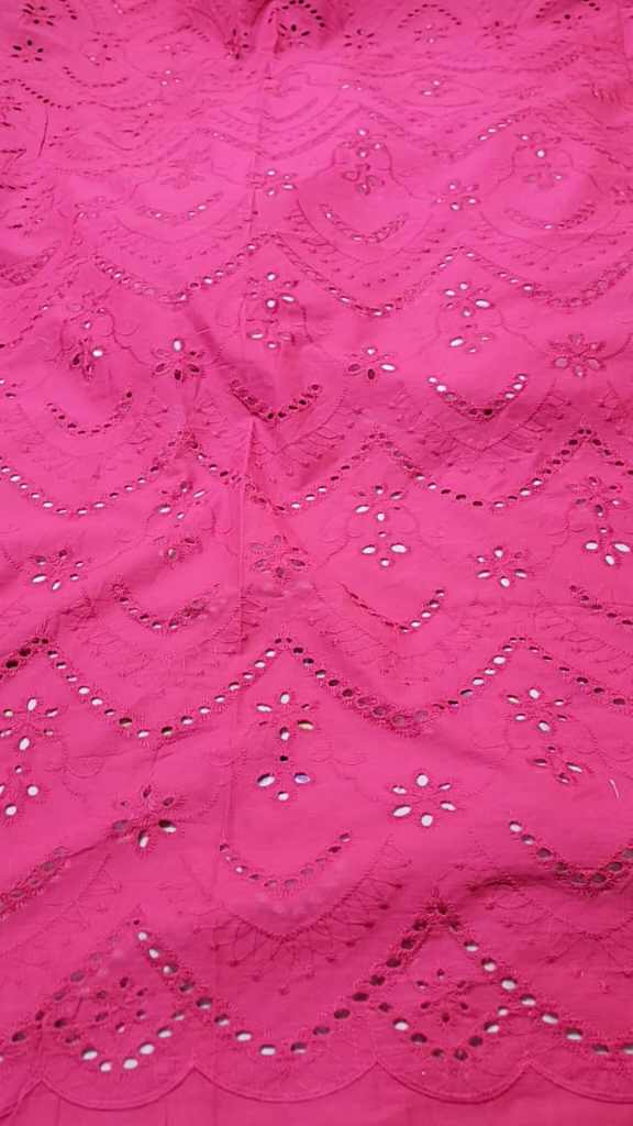 🥳 Sale Sale M-632  Imported Shiffli Embroidery ChickenKari Pure Summer ⛱️ Lawn only Shirt -