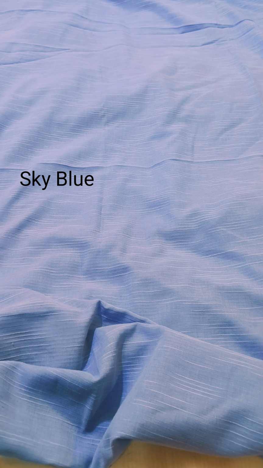 Gents suit M-696  Sky Blue Imported Luxury Gents Summer Dorria Lawn Men Suiting