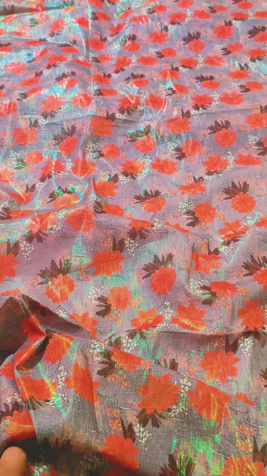 M-684  Imported Digital Messori Multi Color Zaree line pure summer ⛱️ Lawn Same print Shirt & Truzer 2pc