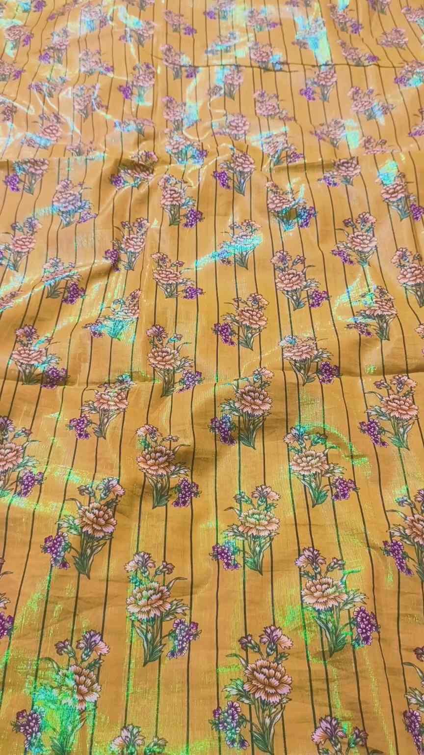 M-679  Imported Digital Messori Multi Color Zaree line pure summer ⛱️ Lawn Same print Shirt & Truzer 2pc