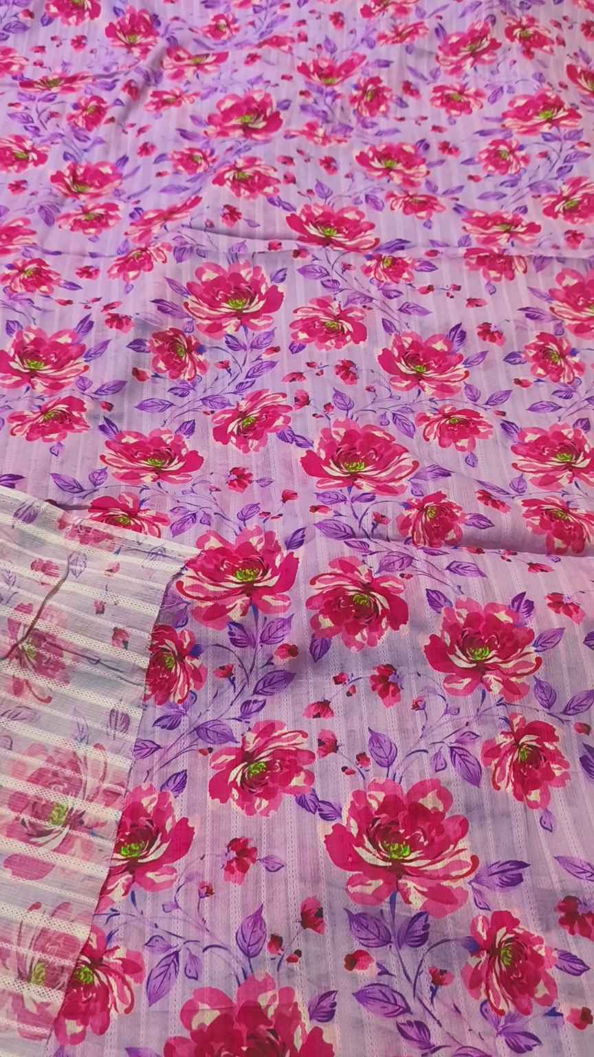 M-746  Imported Digital Dorria Pure Summer ⛱️ Lawn Same print Shirt & Truz 2pc