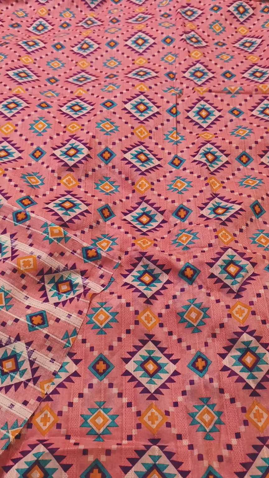 M-741  Imported Digital Dorria Pure Summer ⛱️ Lawn Same print Shirt & Truz 2pc