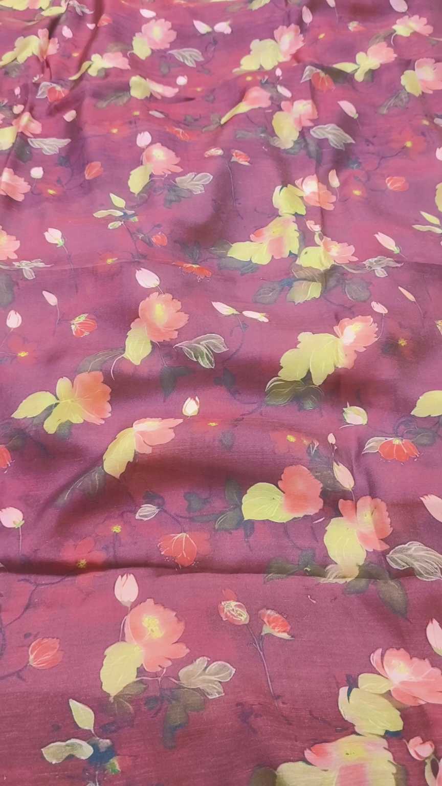 M-728   Imported 3-D luxury Silk Lawn Same print Shirt & Truzer 2pc