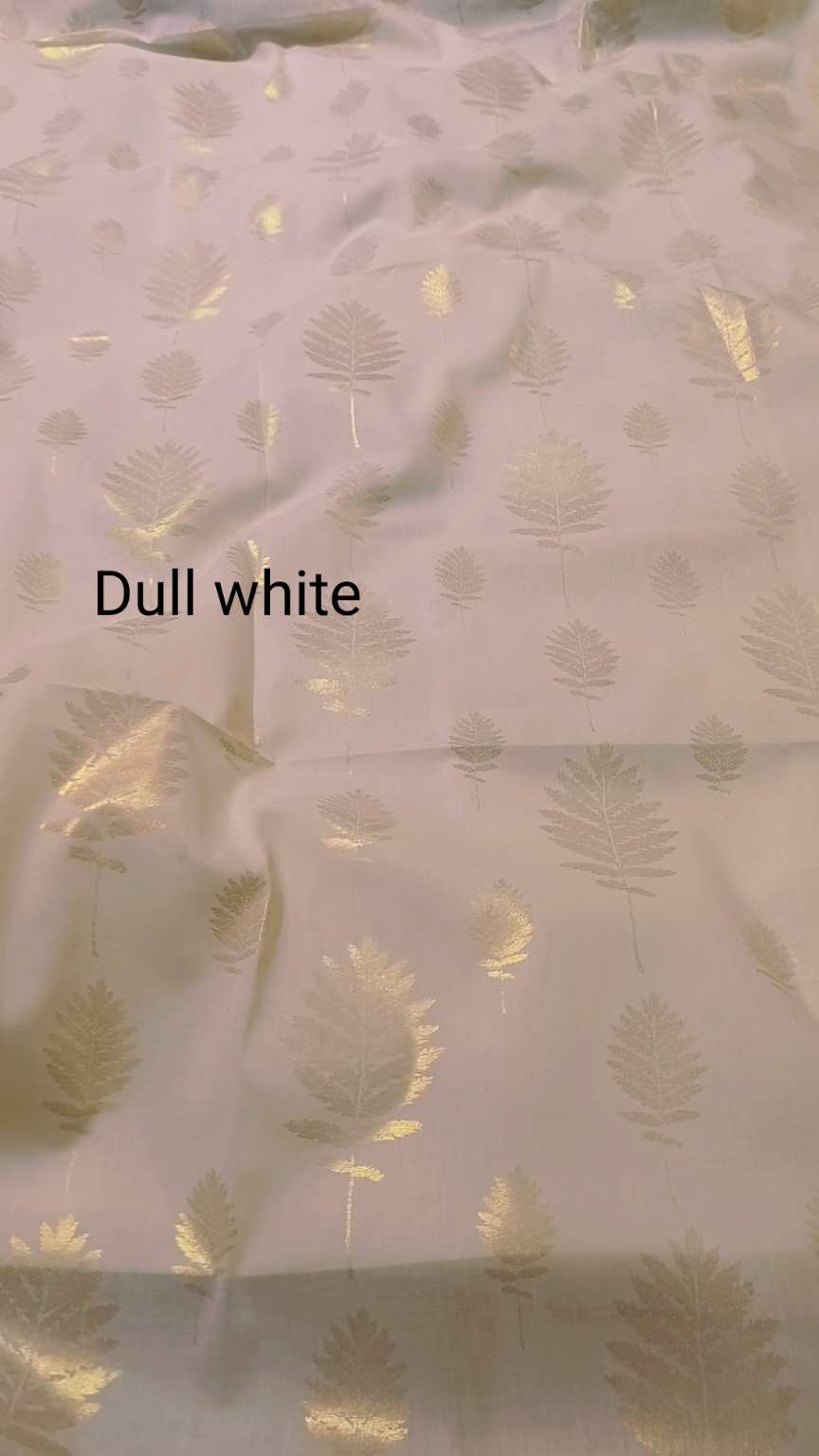 M-721 Dull White   Imported 3-D leker Paint Embossed Giliter pure summer ⛱️ Lawn Same print Shirt & Truzer 2pc