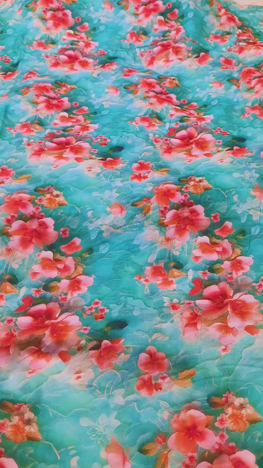 M-787   Imported 3-D Pure Summer ⛱️ Lawn Same print Shirt & Trzer 2pc