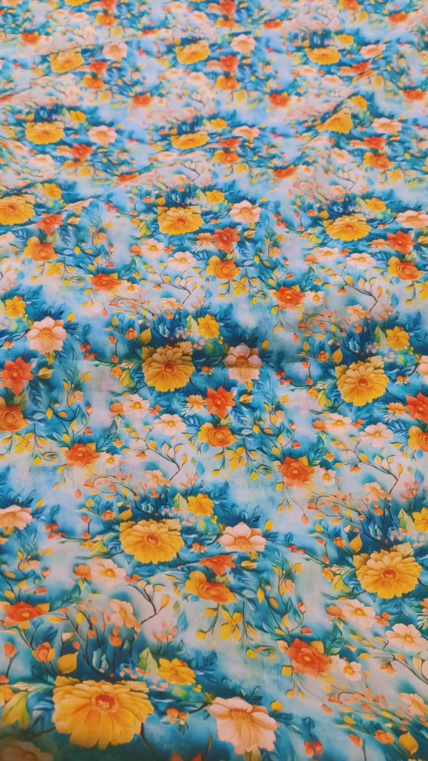 M-785   Imported 3-D Pure Summer ⛱️ Lawn Same print Shirt & Trzer 2pc