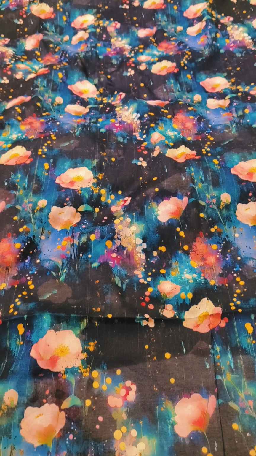 M-780   Imported 3-D Pure Summer ⛱️ Lawn Same print Shirt & Trzer 2pc