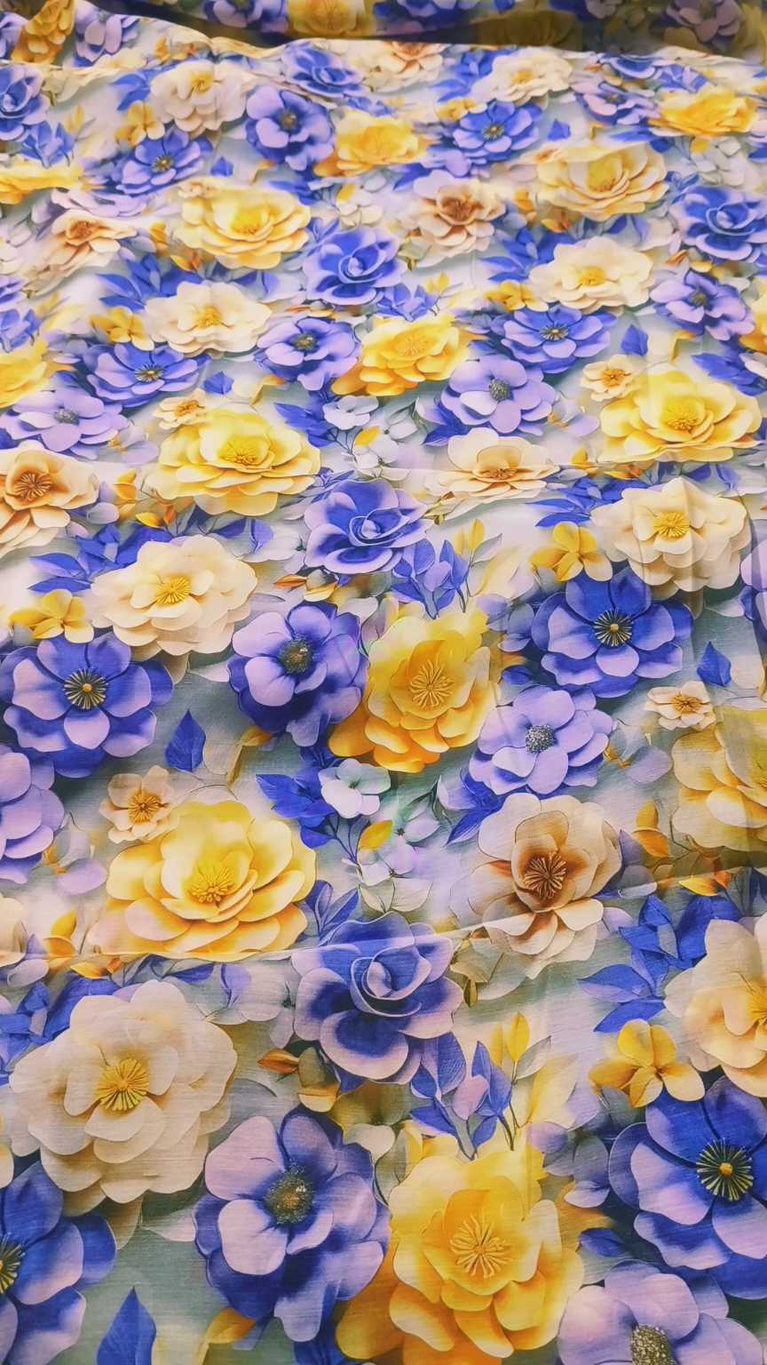 M-777   Imported 3-D luxury Silk Lawn Same print Shirt & Truzer 2pc
