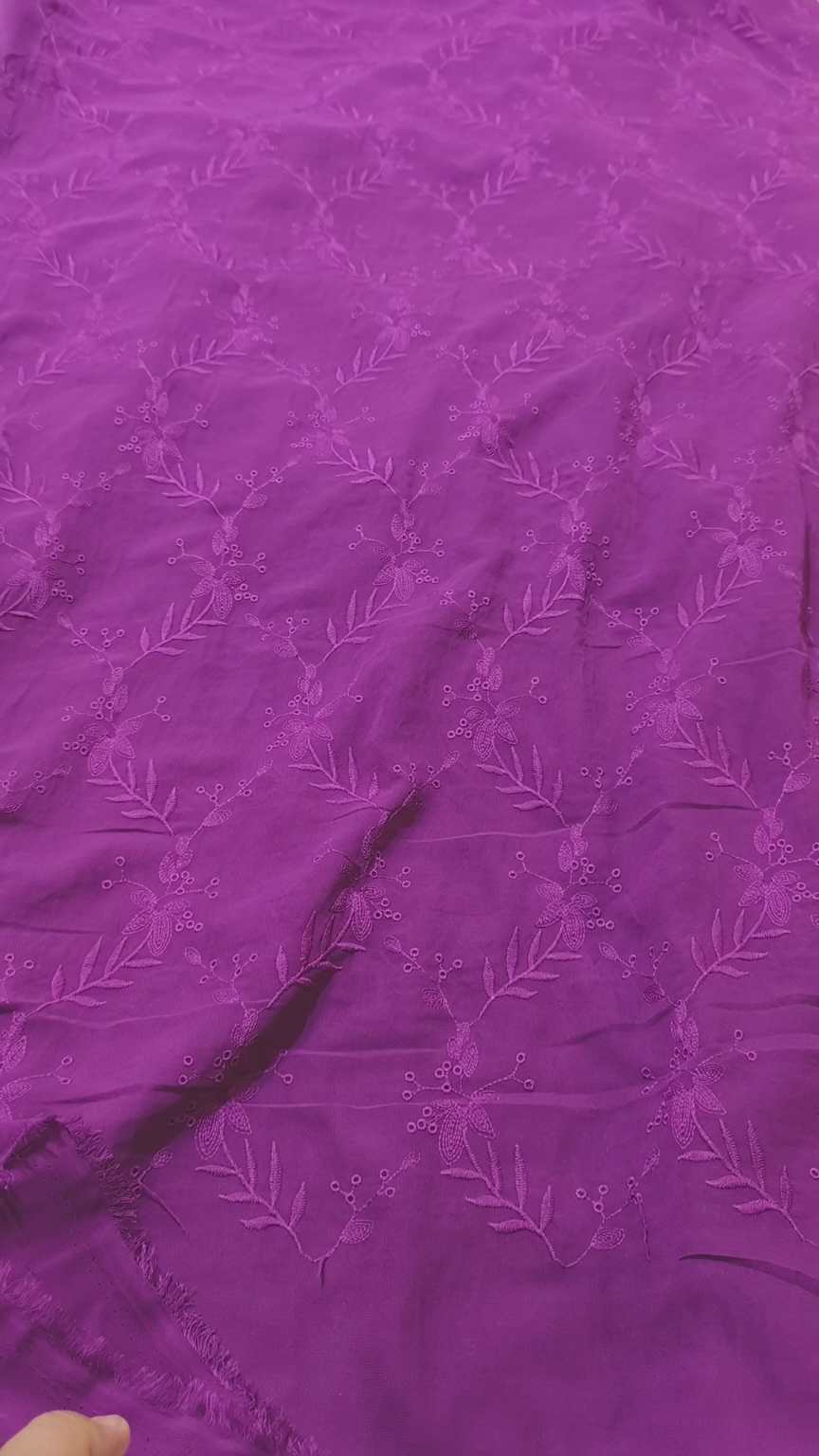 😱 Sale Sale M-892 Imported Luxury Embroidery In pure Indian Shaffon shirt stuff detail in video
