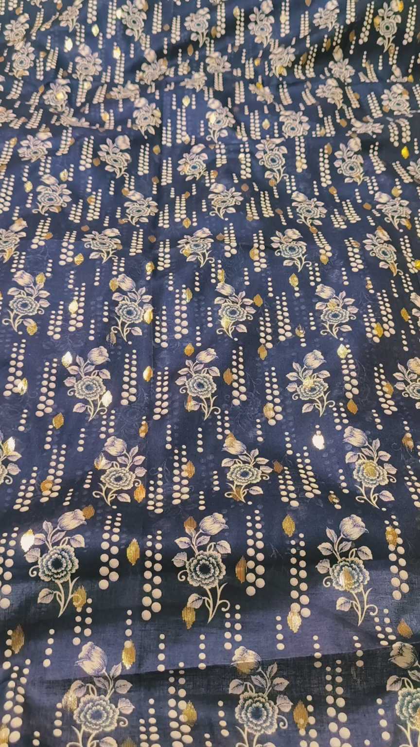 M-924  Imported Luxury Digital Zaree Bunch Pure ⛱️ Summer Lawn Same print Shirt & Truzer 2pc