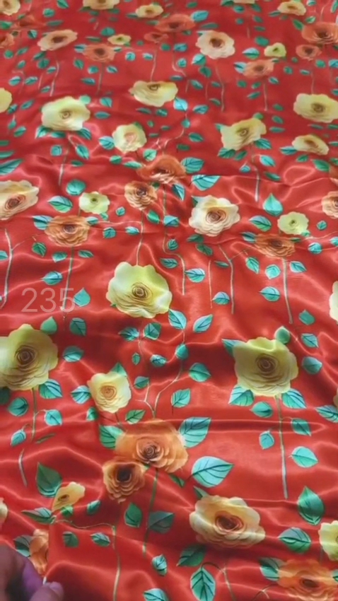 🤩 Sale Sale : M-235  (2pc) Imported Summer Silk (Roll main Cutting k last main jo suit bachta hai Jin ka weight 100kg se kam hoga un ka bane ga es liye noqsan main dy rha hain
