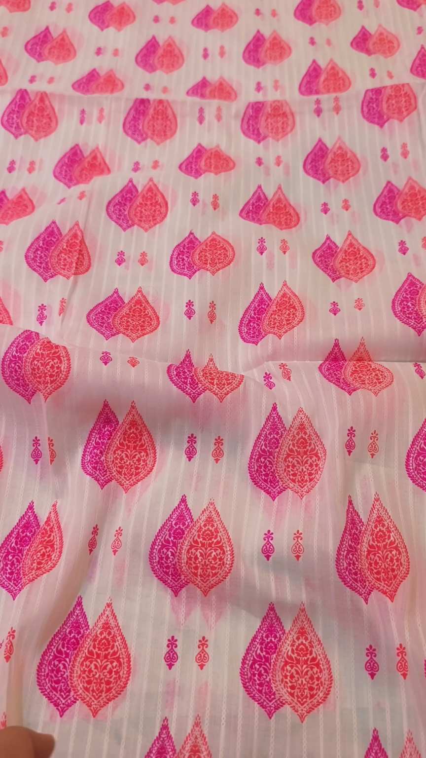 🥳 Sale Sale M-406  Rs.1590  Imported Digital Dorria Hi-Lighter Color Same print Shirt & Truzer 2pc
