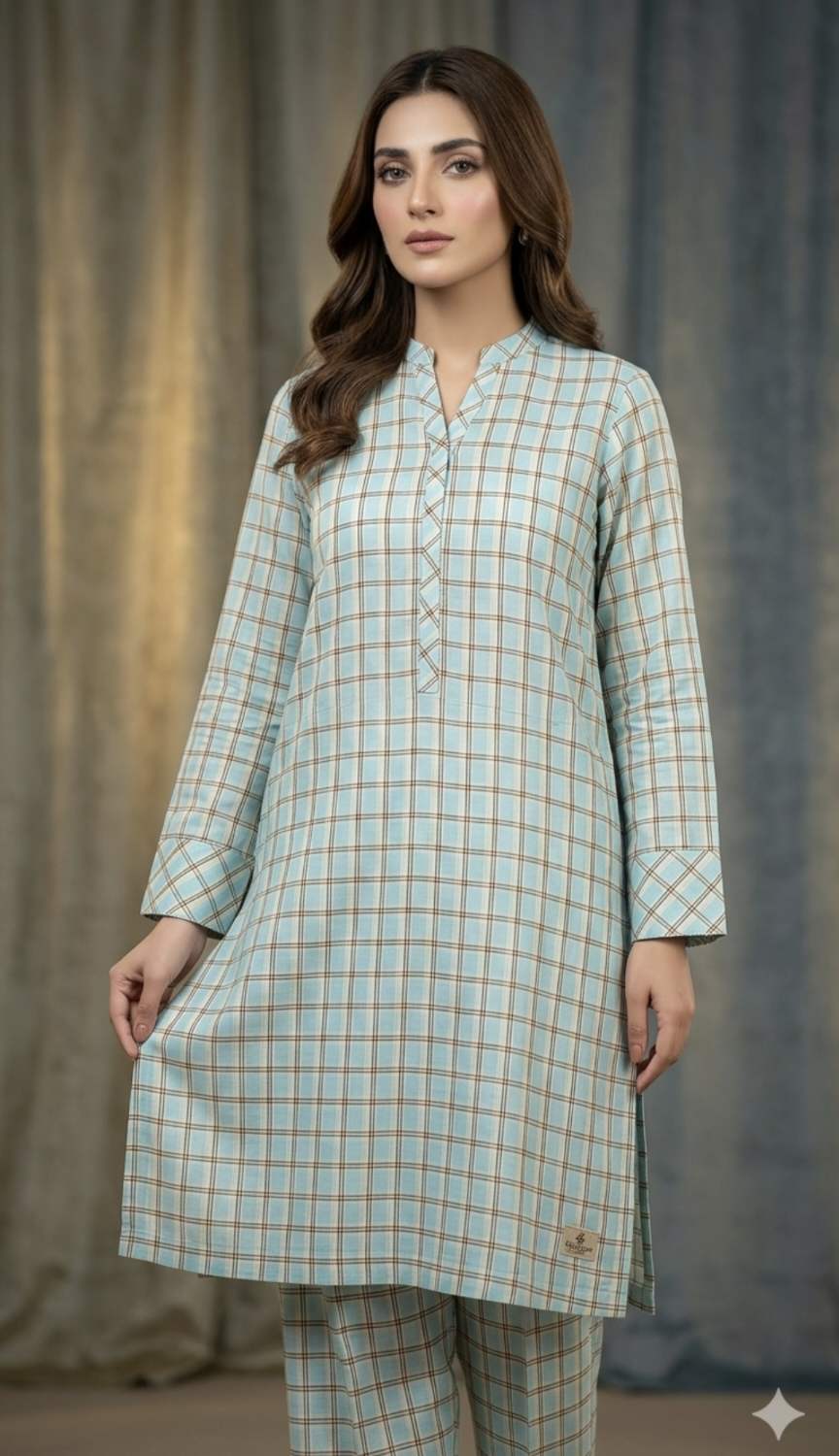 🥳 Big Sale M-429  Rs.990  Imported Summer Kaaddi Loom Lawn Stuff Same print Shirt & Truzer 2pc
