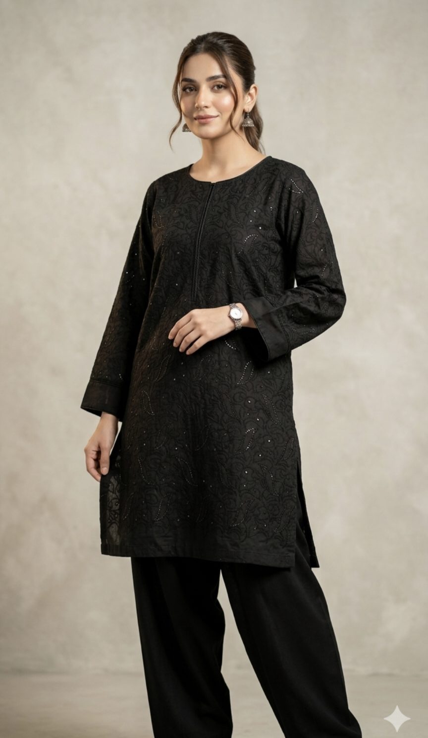 🥳 Sale Sale M-502  Rs.1550 Imported Shiffli ChickenKari Embroidery Pure  Summer 🏝️ Lawn Shirt