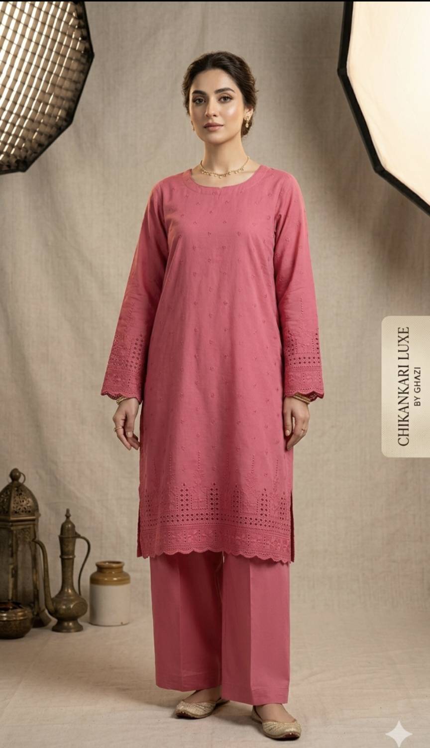 🥳 Sale Sale M-501  Rs.1550 Imported Shiffli ChickenKari Embroidery Pure  Summer 🏝️ Lawn Shirt