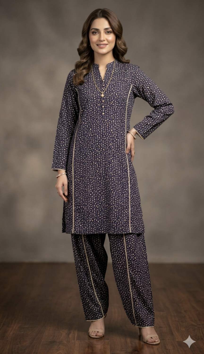 🥳 Big Sale M-539  Rs.1250  Imported Digital Pure Summer ⛱️ Lawn Same print Shirt & Truzer 2pc