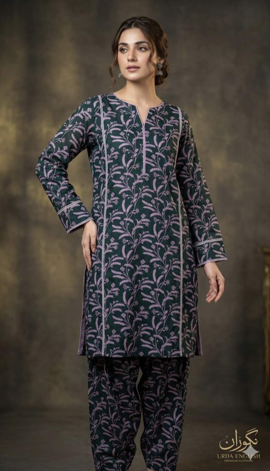 🥳 Big Sale M-537  Rs.1250  Imported Digital Pure Summer ⛱️ Lawn Same print Shirt & Truzer 2pc