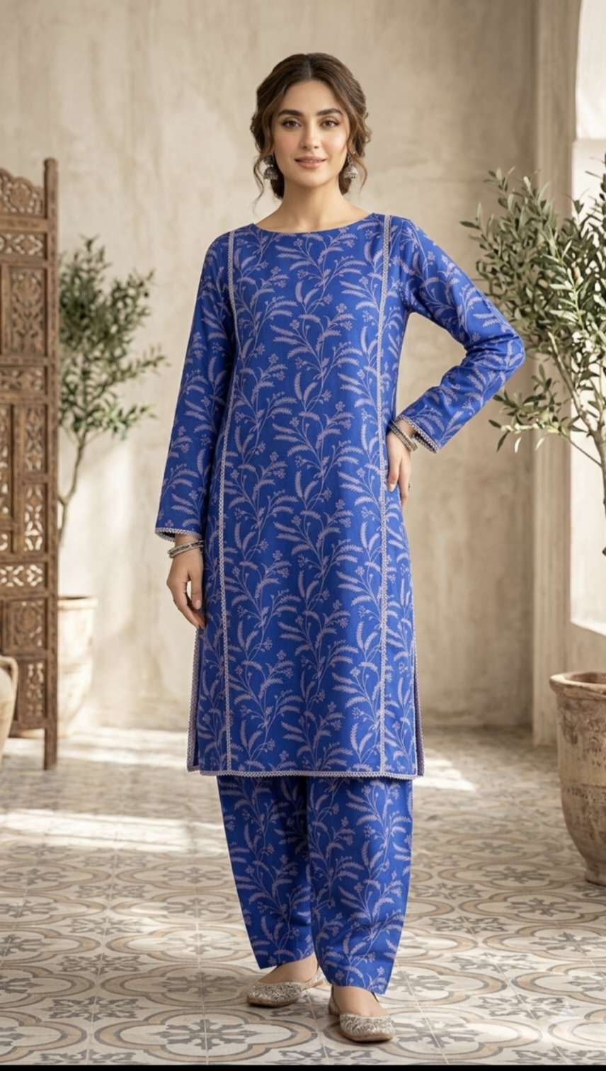 🥳 Big Sale M-536  Rs.1250  Imported Digital Pure Summer ⛱️ Lawn Same print Shirt & Truzer 2pc