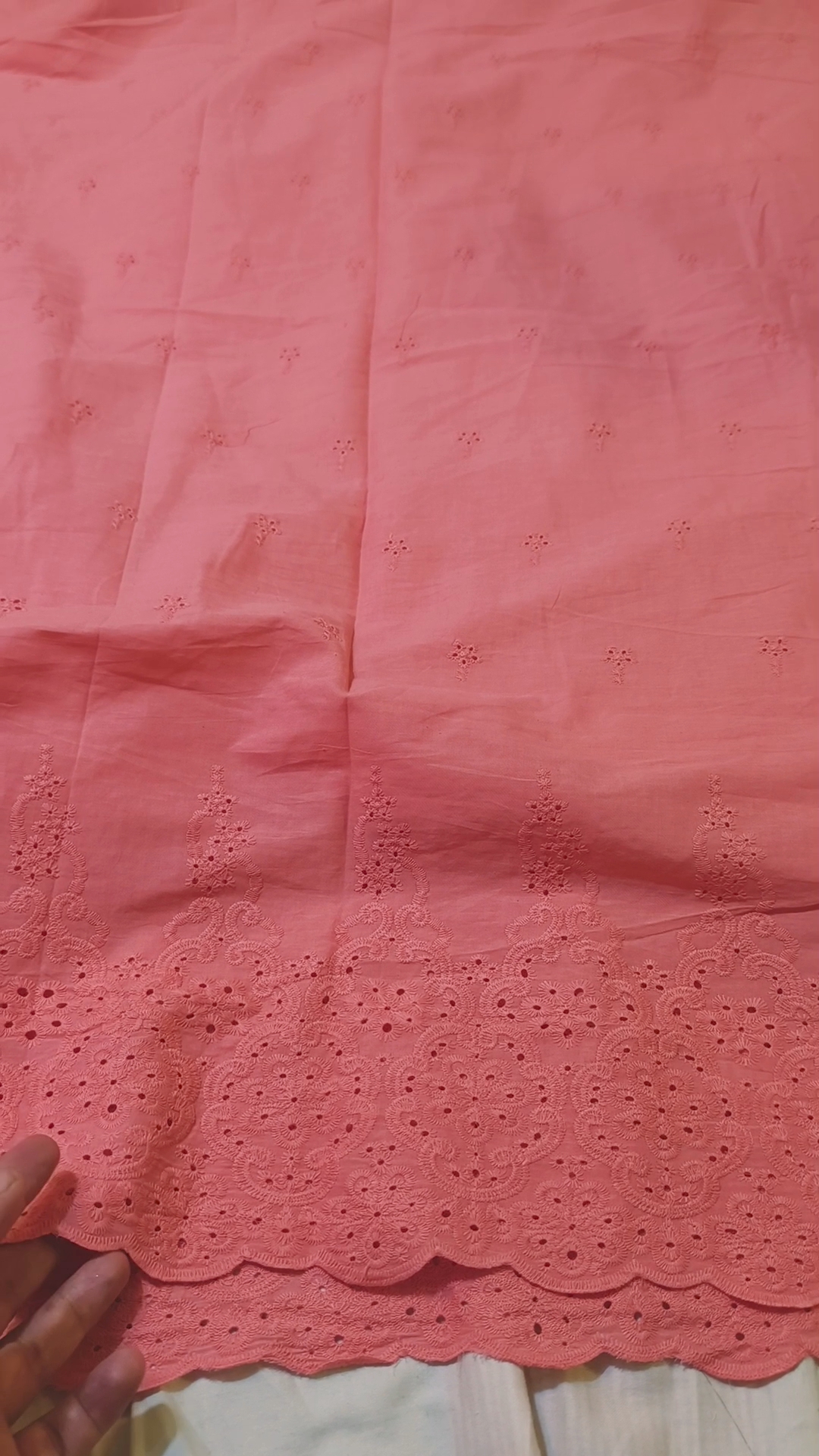 🥳 Sale Sale M-599  Rs.1550 Imported 3-D Shiffli ChickenKari Embroidery Pure Summer 🏝️ Lawn Shirt -