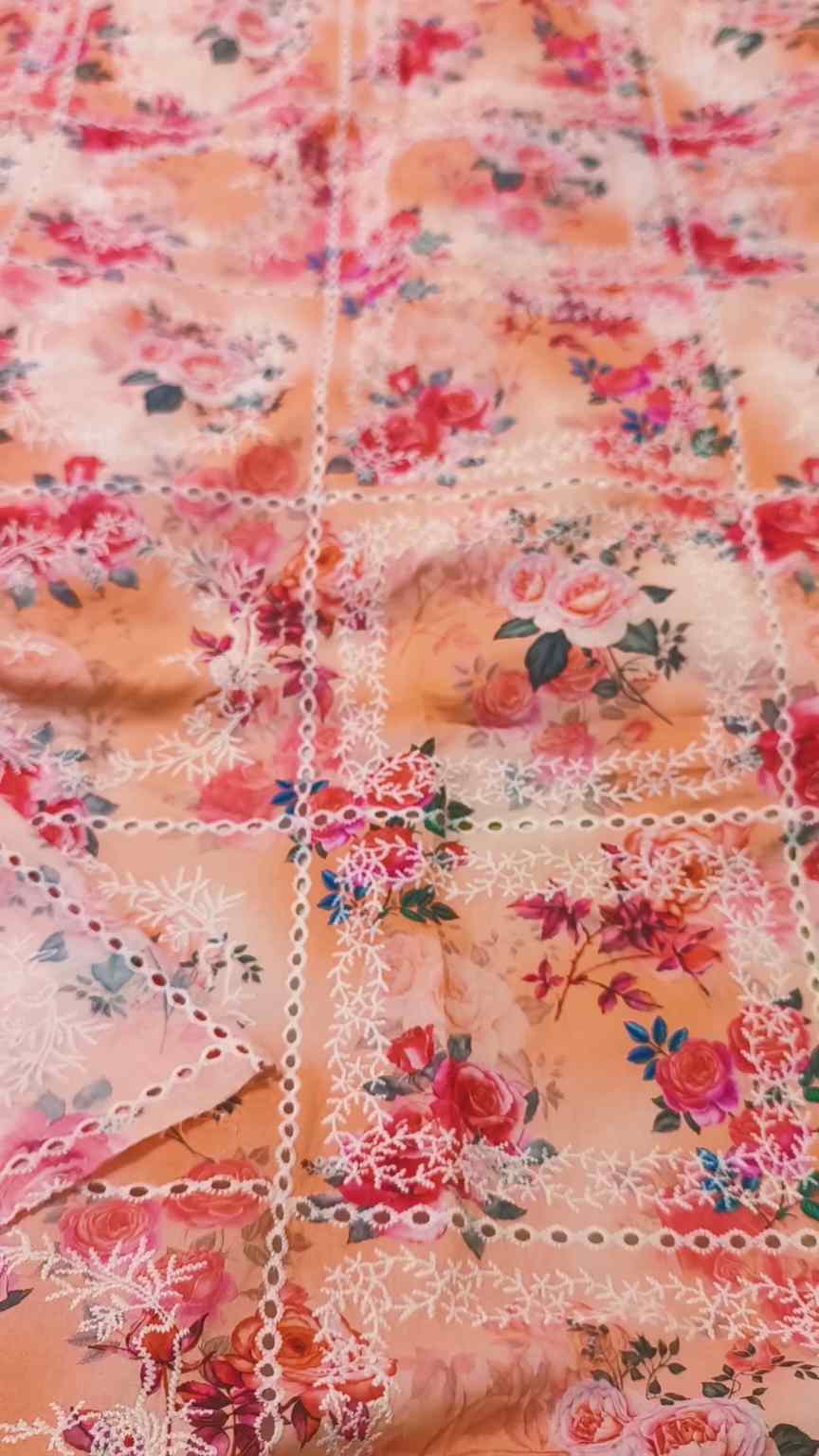 🥳 Sale Sale M-623  Rs.1990  Imported Hi quality 3-D Shiffli ChickenKari Embroidery Pure Summer 🏝️ Lawn Shirt