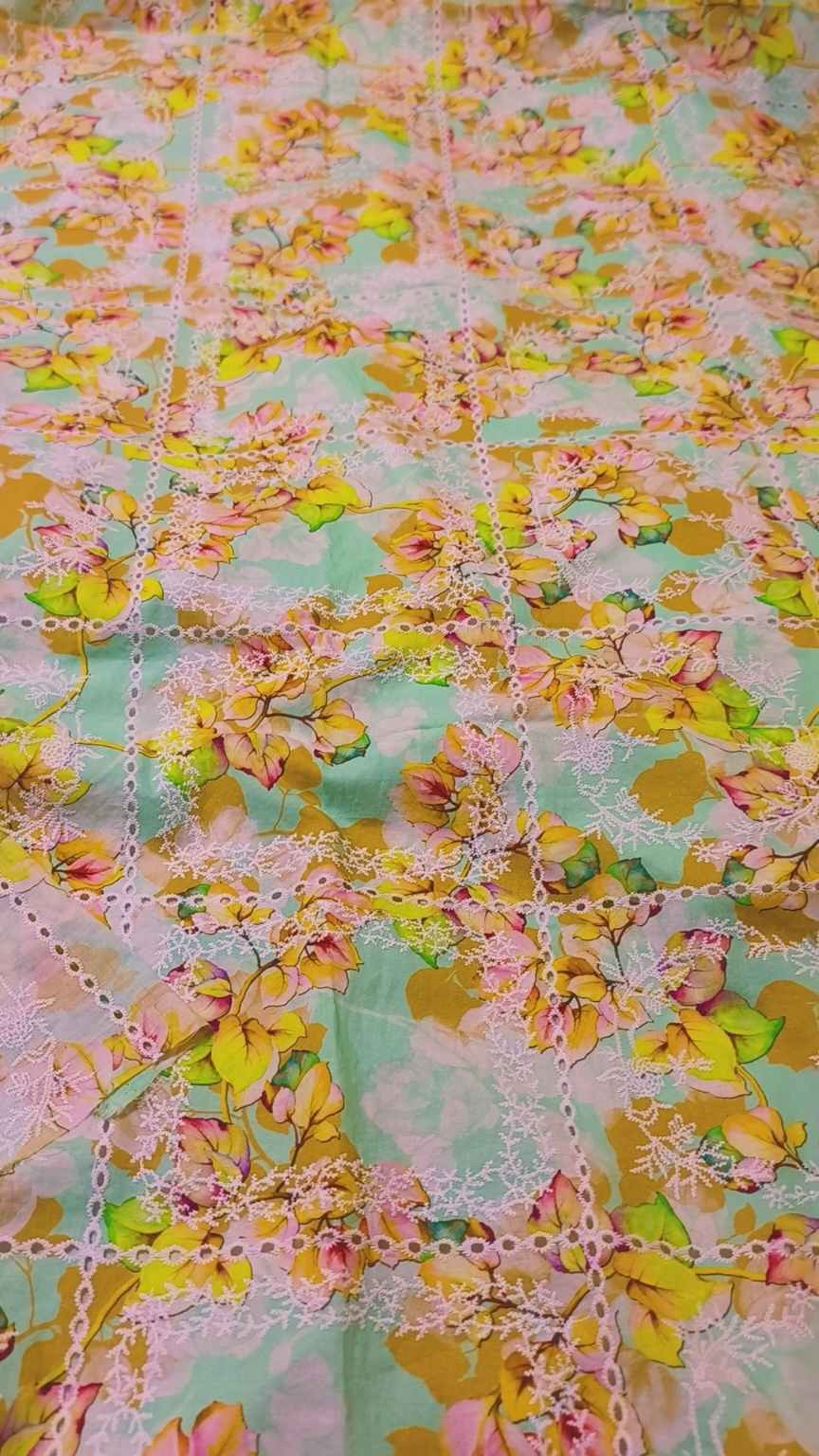 🥳 Sale Sale M-622  Rs.1990  Imported Hi quality 3-D Shiffli ChickenKari Embroidery Pure Summer 🏝️ Lawn Shirt