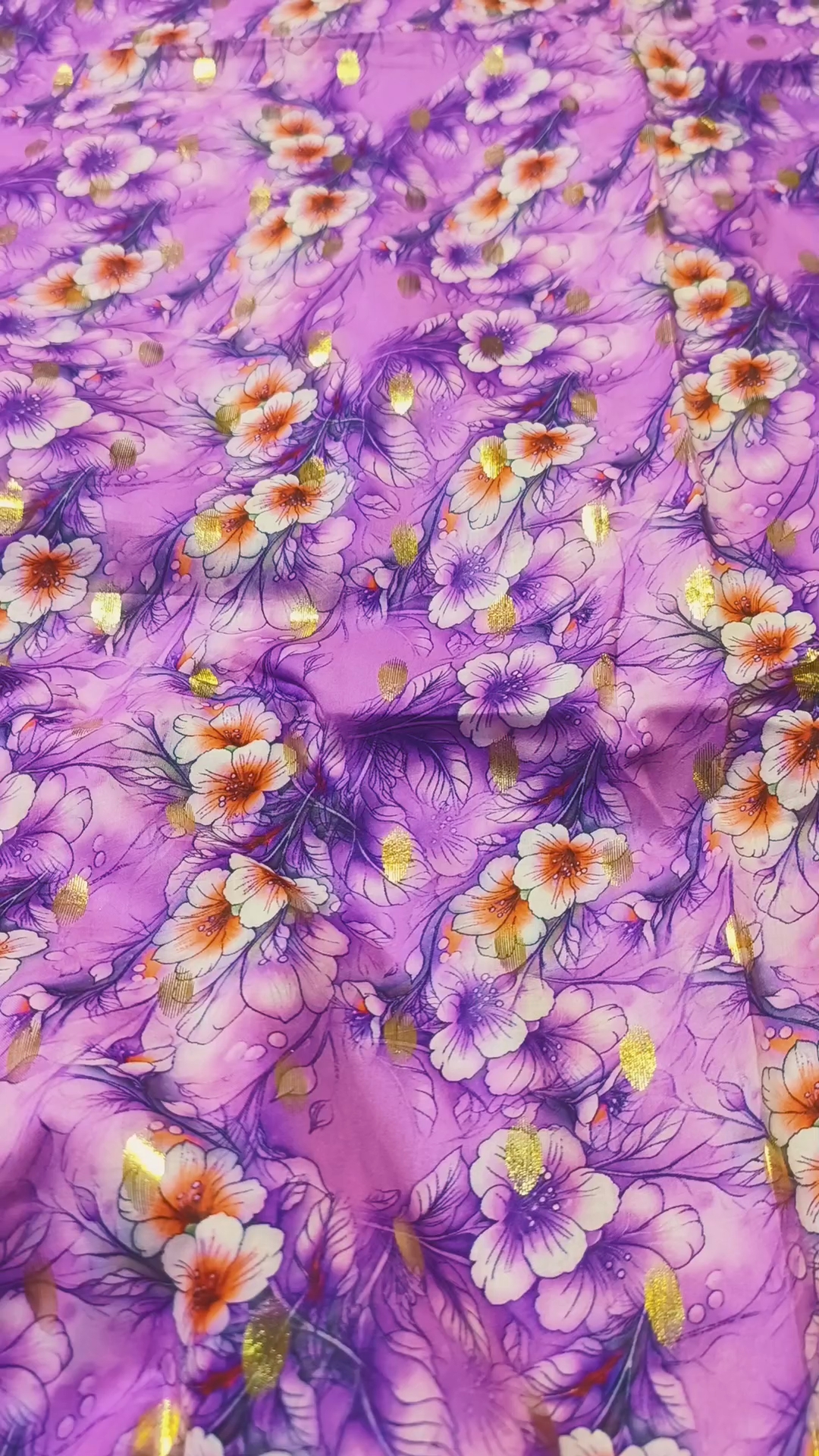 🥳 Sale Sale M-709.  Rs.1350  imported Digital Gold Zaree Bunch Pure summer 🏝️ Lawn Same print Shirt & Truzer 2pc