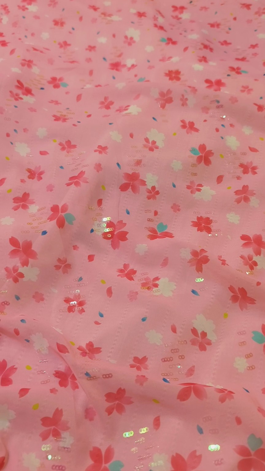 🥳Big Sale M-766  Rs.1090    Imported Squance work Embroidery in Georgette Shirt