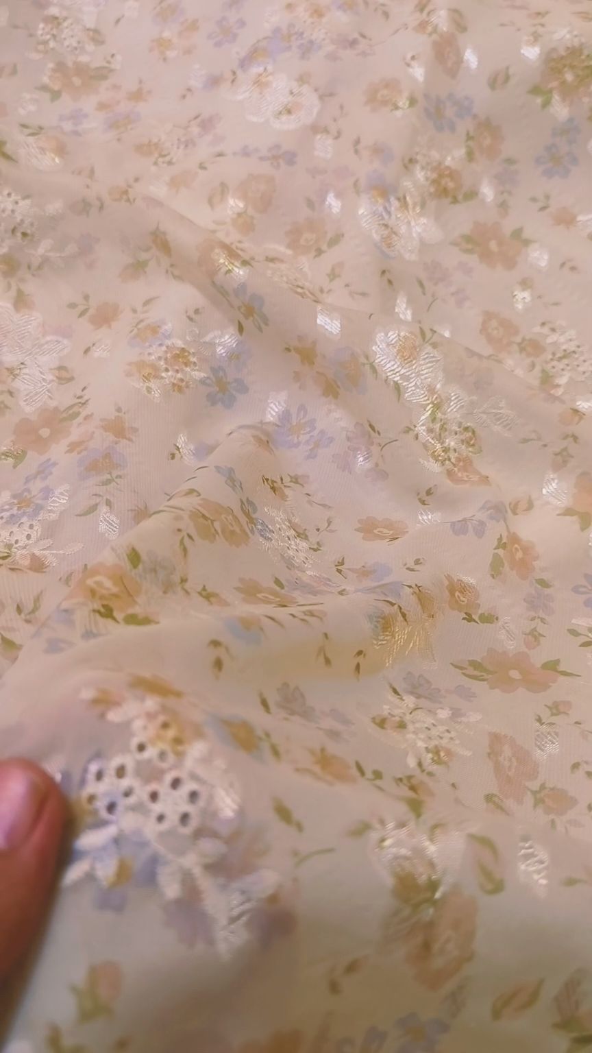 🥳Big Sale M-759 Rs.1090   Imported Broshia Jacquard chickenkari Embroidery in Silky lawn shirt