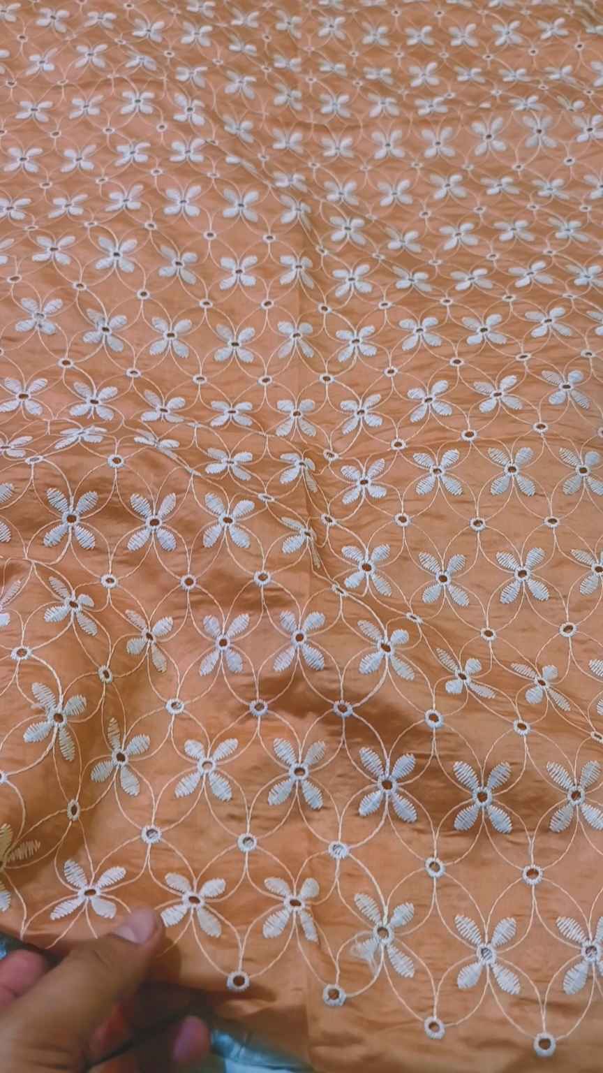 🥳 Sale Sale M-841 Rs.1650. Imported 3-D ChickenKari Embroidery in high quality paper Silky Lawn Shirt