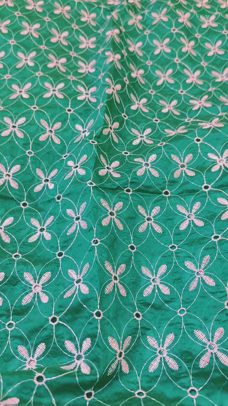 🥳 Sale Sale M-840 Rs.1650. Imported 3-D ChickenKari Embroidery in high quality paper Silky Lawn Shirt