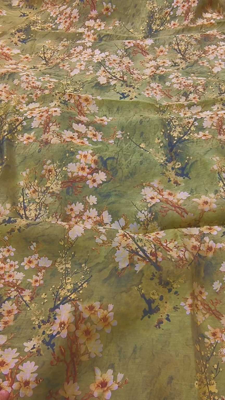 M-1083. Imported Digital Korean Shimray summer ⛱️ Silk same print Shirt & Truzer 2pc