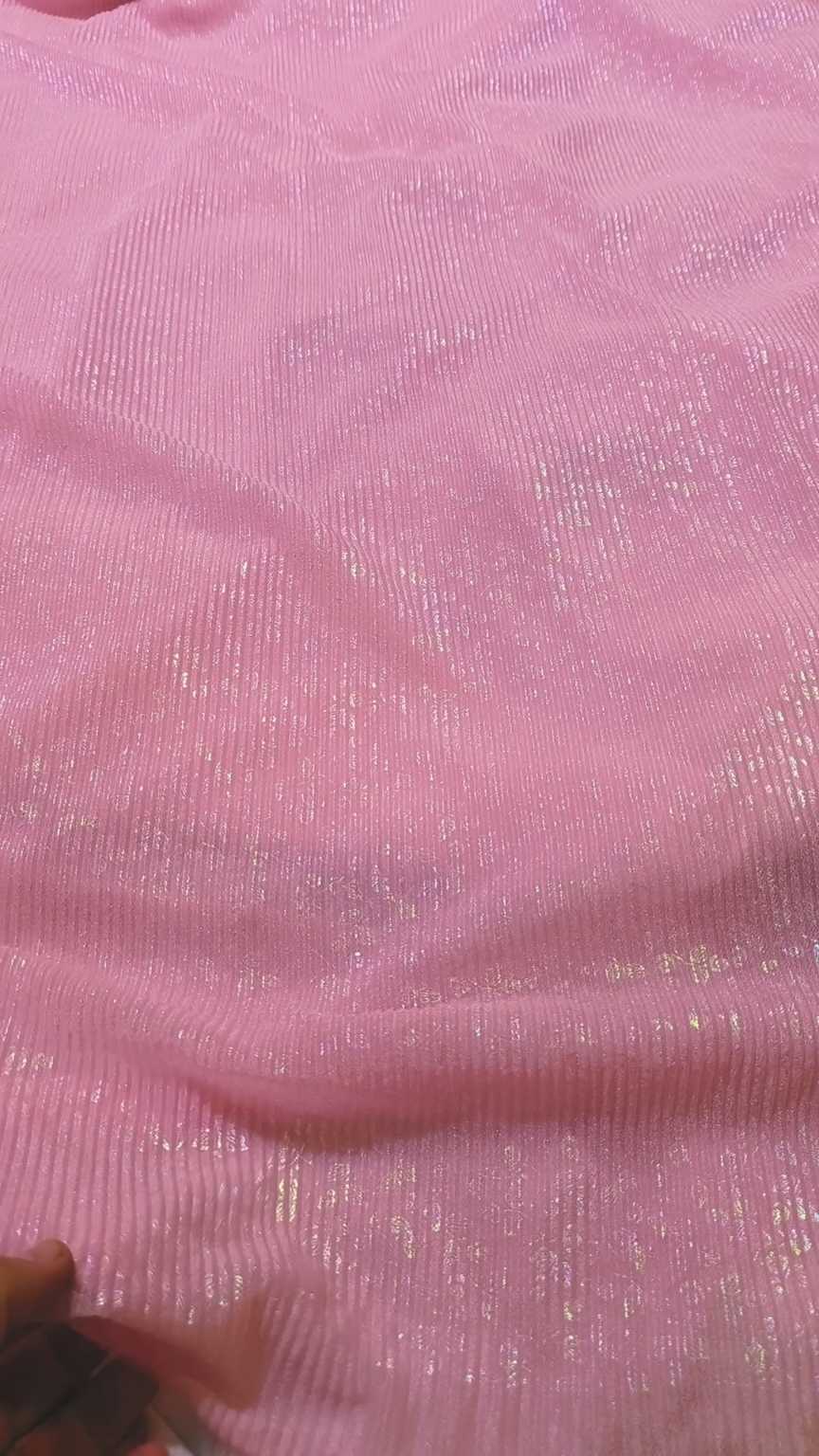 😱 Sale Sale M-1066 Pink color   Impoted Multi Color design Crushed Summer ⛱️ Moon light Same print Shirt & Truzer 2pc