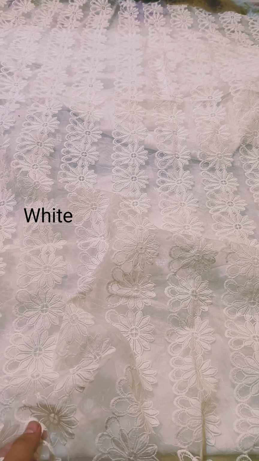 😱 Sale Sale M-1107  Imported Luxury Chickenkari Embroidery in High quality Orangza stuff shirt