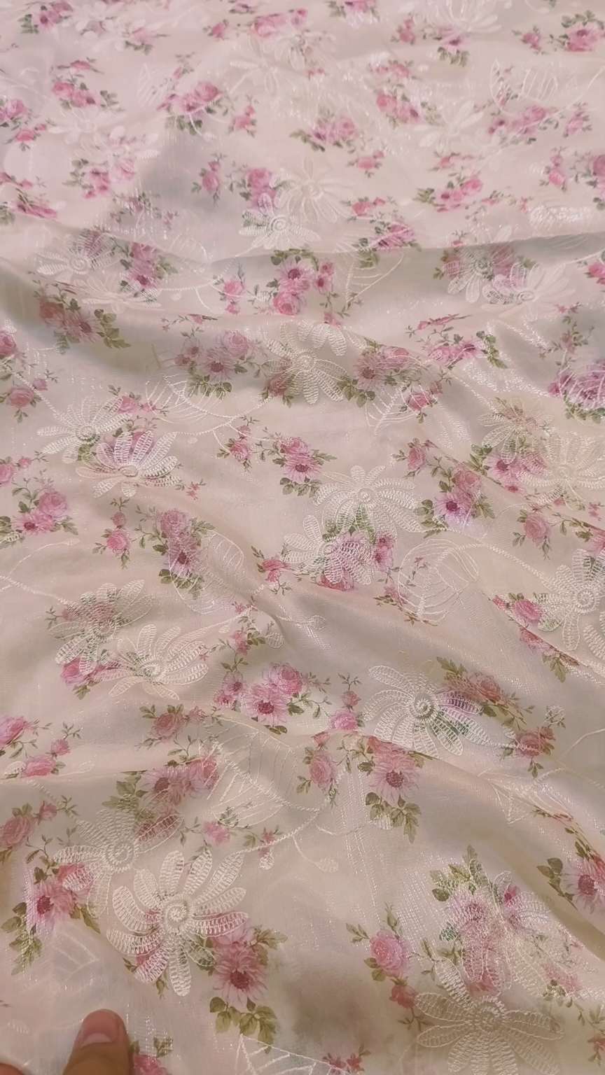 🥳 Sale Sale M-1260 . Imported Unique arr Embroidery Jall in High quality Fancy Shaffon stuff Shirt